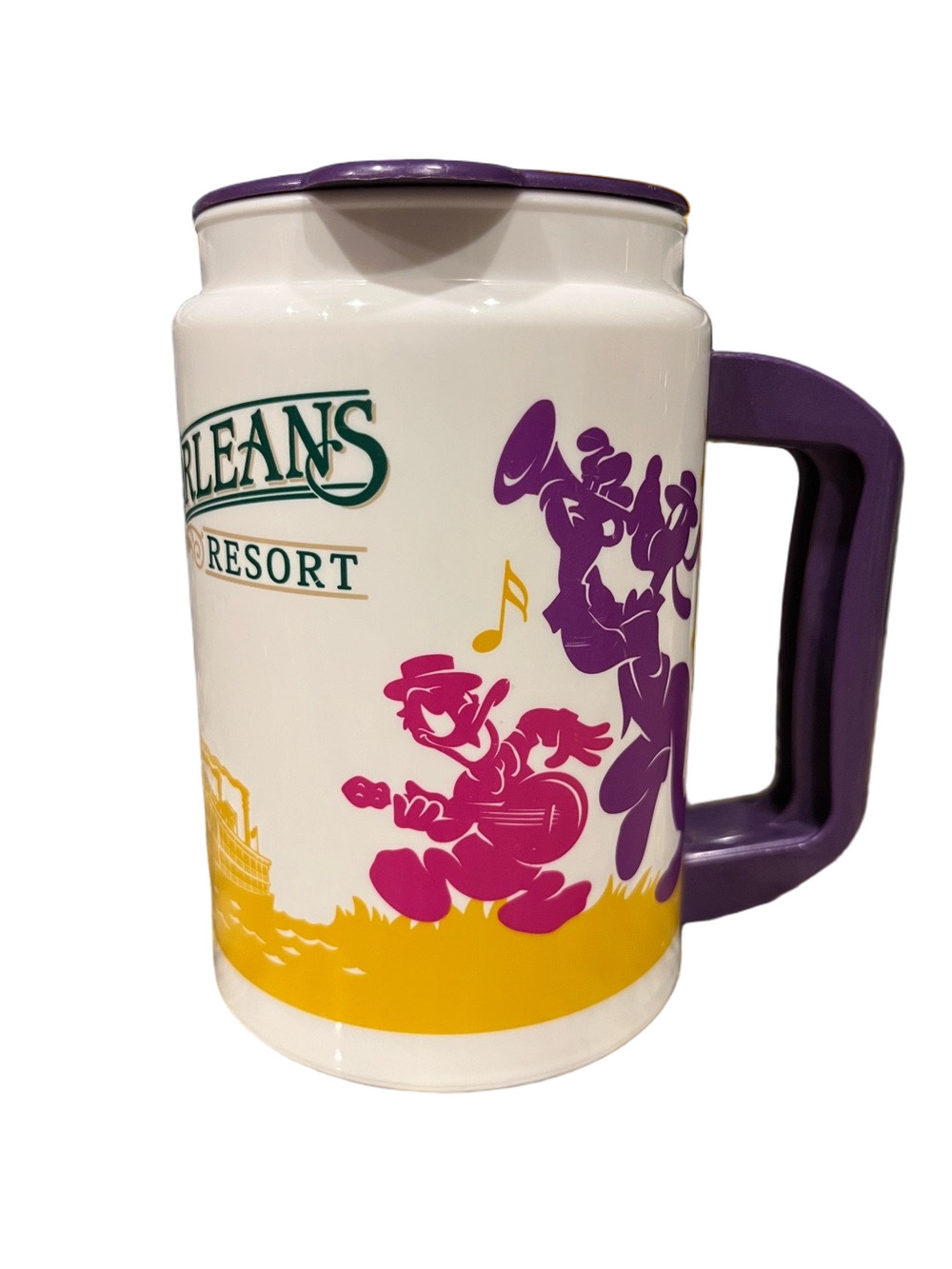 Disney Parks Port Orleans Resort Purple Handle Travel Mug